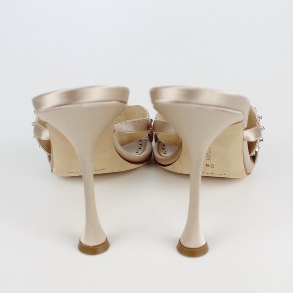 NEW MANOLO BLAHNIK Skysan Crystal Heeled Sandal - Picture 12 of 15
